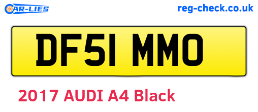 DF51MMO are the vehicle registration plates.