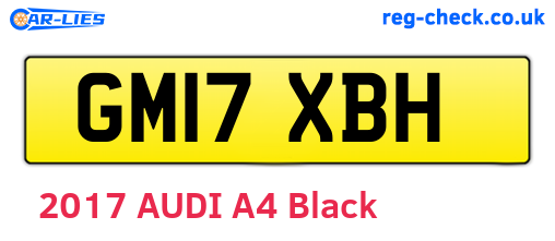 GM17XBH are the vehicle registration plates.