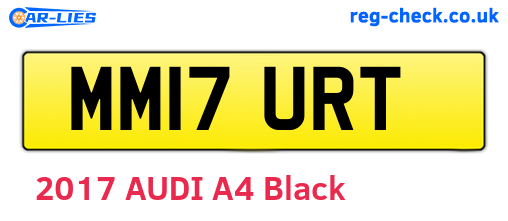 MM17URT are the vehicle registration plates.