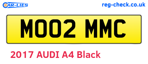 MO02MMC are the vehicle registration plates.