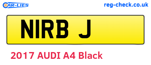 N1RBJ are the vehicle registration plates.