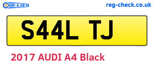 S44LTJ are the vehicle registration plates.
