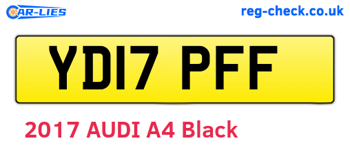 YD17PFF are the vehicle registration plates.