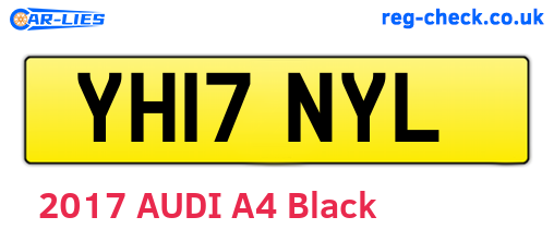 YH17NYL are the vehicle registration plates.