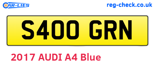 S400GRN are the vehicle registration plates.