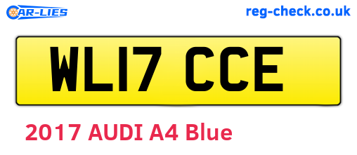WL17CCE are the vehicle registration plates.