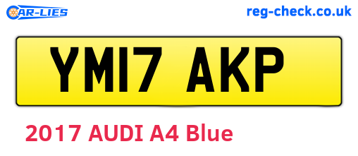 YM17AKP are the vehicle registration plates.