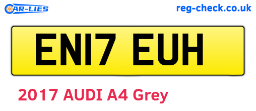 EN17EUH are the vehicle registration plates.