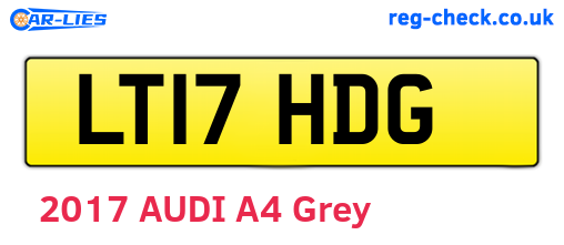LT17HDG are the vehicle registration plates.