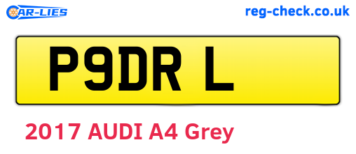 P9DRL are the vehicle registration plates.