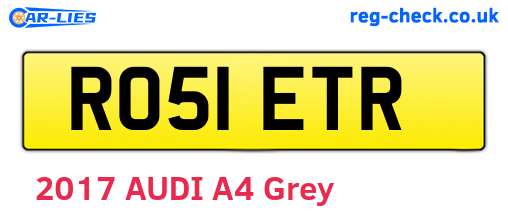 RO51ETR are the vehicle registration plates.
