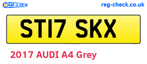 ST17SKX are the vehicle registration plates.