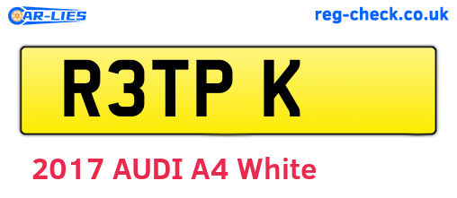 R3TPK are the vehicle registration plates.