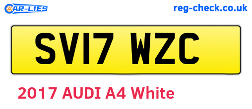 SV17WZC are the vehicle registration plates.