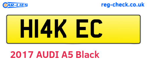 H14KEC are the vehicle registration plates.