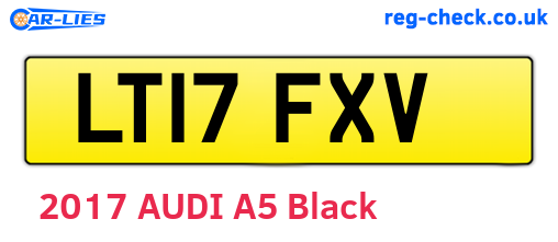 LT17FXV are the vehicle registration plates.
