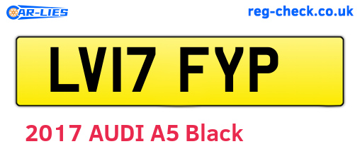 LV17FYP are the vehicle registration plates.