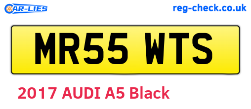 MR55WTS are the vehicle registration plates.