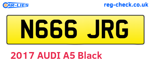 N666JRG are the vehicle registration plates.