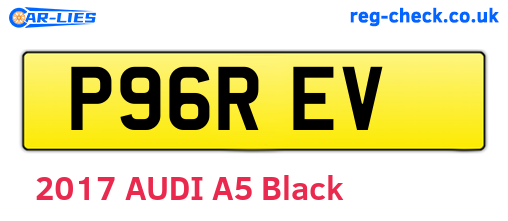 P96REV are the vehicle registration plates.