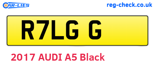 R7LGG are the vehicle registration plates.