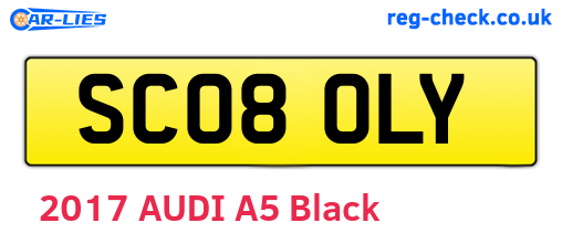 SC08OLY are the vehicle registration plates.