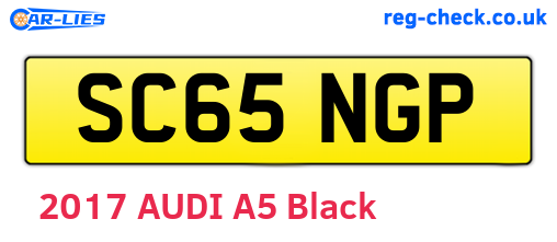 SC65NGP are the vehicle registration plates.
