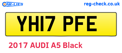 YH17PFE are the vehicle registration plates.