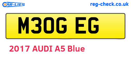 M30GEG are the vehicle registration plates.