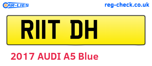 R11TDH are the vehicle registration plates.