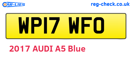 WP17WFO are the vehicle registration plates.