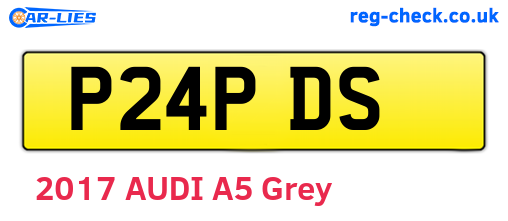 P24PDS are the vehicle registration plates.