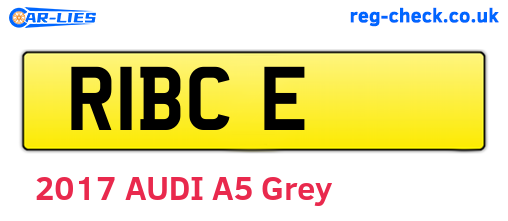 R1BCE are the vehicle registration plates.