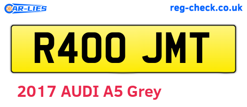 R400JMT are the vehicle registration plates.