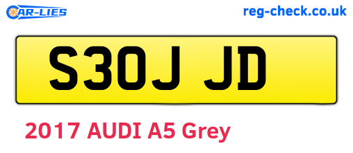 S30JJD are the vehicle registration plates.