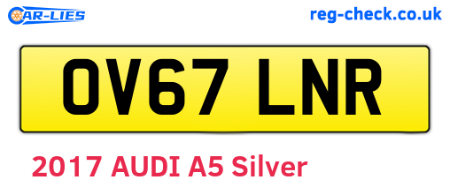 OV67LNR are the vehicle registration plates.