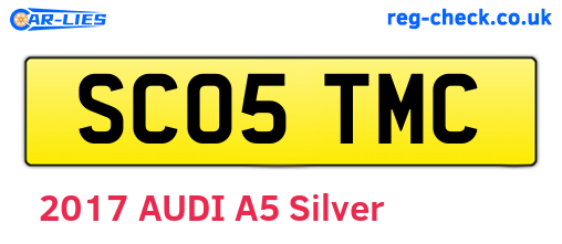 SC05TMC are the vehicle registration plates.