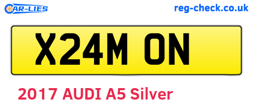 X24MON are the vehicle registration plates.