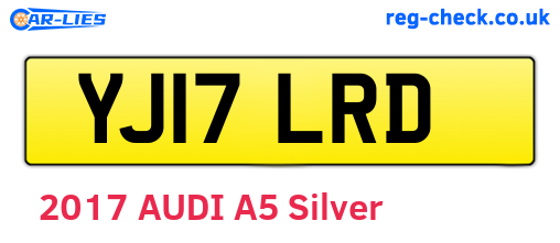YJ17LRD are the vehicle registration plates.