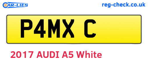 P4MXC are the vehicle registration plates.
