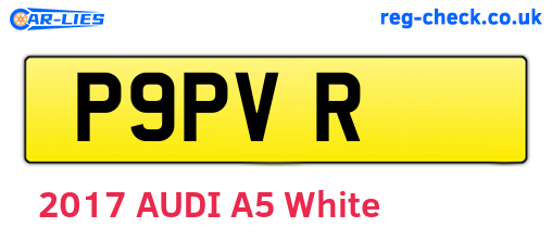 P9PVR are the vehicle registration plates.