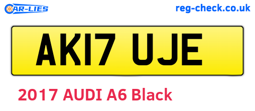 AK17UJE are the vehicle registration plates.