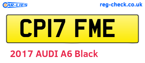 CP17FME are the vehicle registration plates.