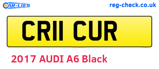 CR11CUR are the vehicle registration plates.