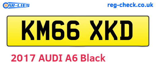 KM66XKD are the vehicle registration plates.