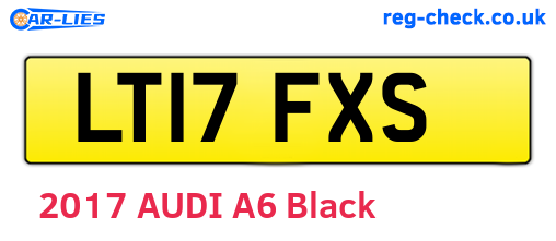 LT17FXS are the vehicle registration plates.