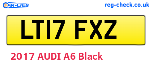 LT17FXZ are the vehicle registration plates.