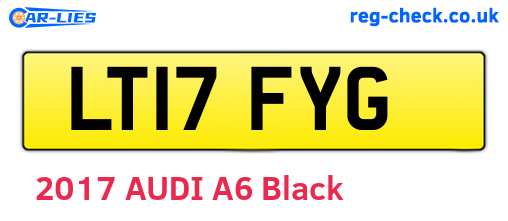 LT17FYG are the vehicle registration plates.