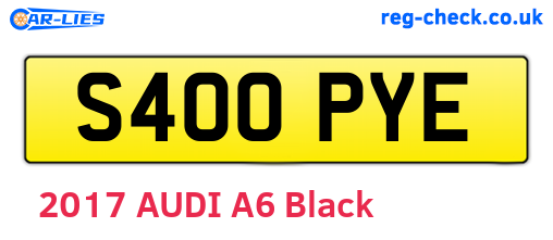 S400PYE are the vehicle registration plates.