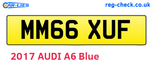 MM66XUF are the vehicle registration plates.